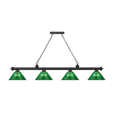 Z-Lite Cordon Four Light Billiard - 2306-4-BILL-ARCSHADE 45