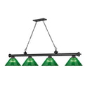 Z-Lite Cordon Four Light Billiard - 2306-4-BILL-ARCSHADE 46