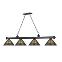 Z-Lite Cordon Four Light Billiard - 2306-4-BILL-ARCSHADE 52