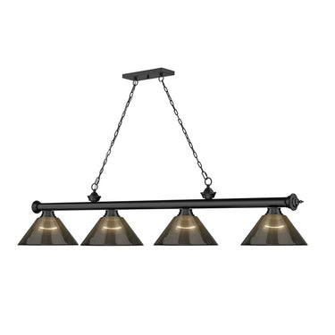 Z-Lite Cordon Four Light Billiard - 2306-4-BILL-ARCSHADE 52