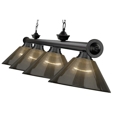 Z-Lite Cordon Four Light Billiard - 2306-4-BILL-ARCSHADE 53