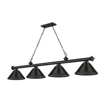 Z-Lite Cordon Four Light Billiard - 2306-4-BILL-ARCSHADE 54