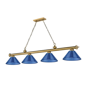 Z-Lite Cordon Four Light Billiard - 2306-4-BILL-ARCSHADE 60