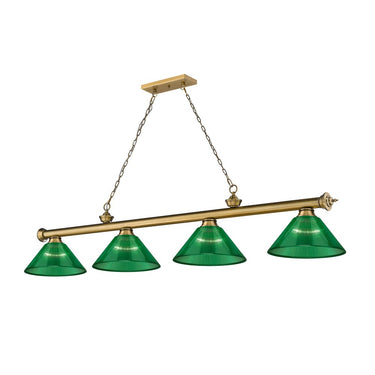 Z-Lite Cordon Four Light Billiard - 2306-4-BILL-ARCSHADE 63