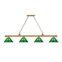 Z-Lite Cordon Four Light Billiard - 2306-4-BILL-ARCSHADE 64
