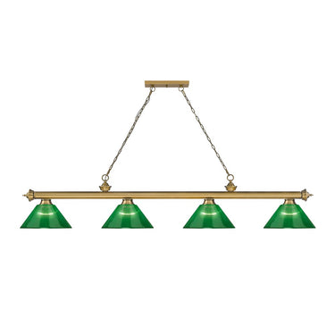 Z-Lite Cordon Four Light Billiard - 2306-4-BILL-ARCSHADE 64