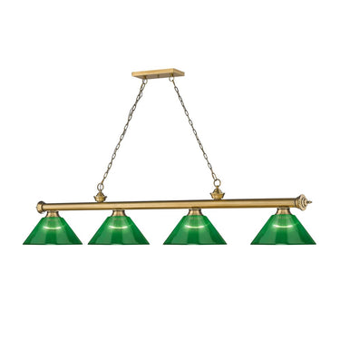 Z-Lite Cordon Four Light Billiard - 2306-4-BILL-ARCSHADE 65