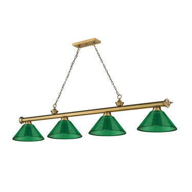 Z-Lite Cordon Four Light Billiard - 2306-4-BILL-ARCSHADE 67