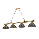 Z-Lite Cordon Four Light Billiard - 2306-4-BILL-ARCSHADE 70
