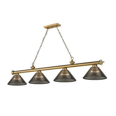 Z-Lite Cordon Four Light Billiard - 2306-4-BILL-ARCSHADE 70