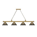 Z-Lite Cordon Four Light Billiard - 2306-4-BILL-ARCSHADE 71