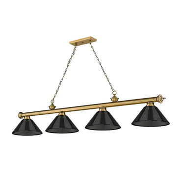 Z-Lite Cordon Four Light Billiard - 2306-4-BILL-ARCSHADE 74