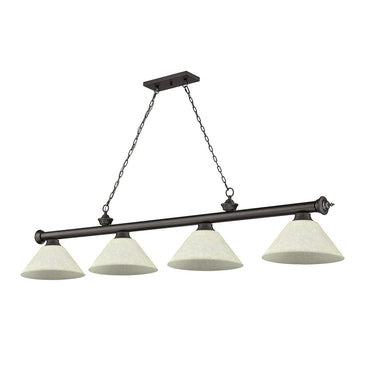 Z-Lite Cordon Four Light Billiard - 2306-4-BILL-ASHADE 30