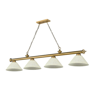Z-Lite Cordon Four Light Billiard - 2306-4-BILL-ASHADE 60