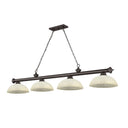 Z-Lite Cordon Four Light Billiard - 2306-4-BILL-DSHADE 30