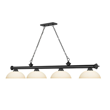 Z-Lite Cordon Four Light Billiard - 2306-4-BILL-DSHADE 45