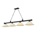 Z-Lite Cordon Four Light Billiard - 2306-4-BILL-GL16SHADE 26