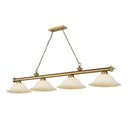 Z-Lite Cordon Four Light Billiard - 2306-4-BILL-GL16SHADE 40