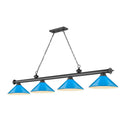 Z-Lite Cordon Four Light Billiard - 2306-4-BILL-MSHADE 15