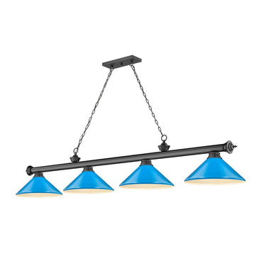 Z-Lite Cordon Four Light Billiard - 2306-4-BILL-MSHADE 15
