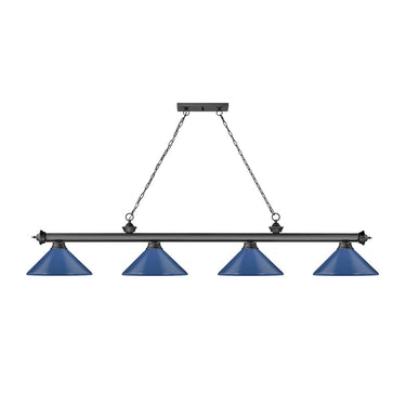 Z-Lite Cordon Four Light Billiard - 2306-4-BILL-MSHADE 23