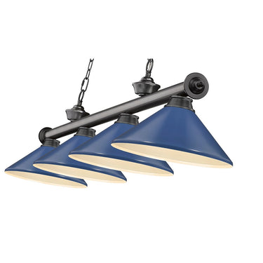 Z-Lite Cordon Four Light Billiard - 2306-4-BILL-MSHADE 25