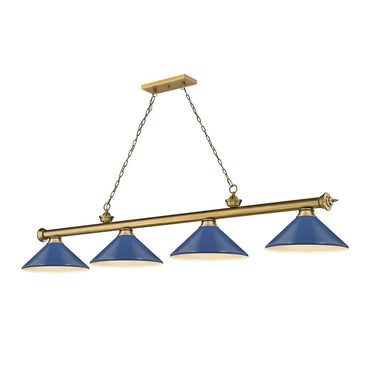 Z-Lite Cordon Four Light Billiard - 2306-4-BILL-MSHADE 50