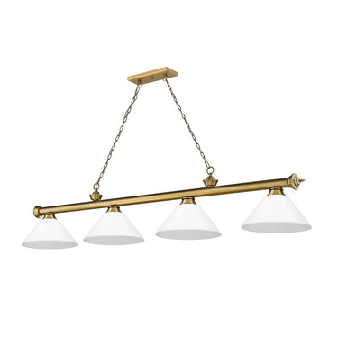 Z-Lite Cordon Four Light Billiard - 2306-4-BILL-PSHADE 9