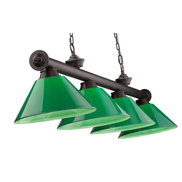 Z-Lite Cordon Four Light Billiard - 2306-4-BILL-PSHADE 48