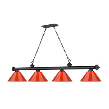 Z-Lite Cordon Four Light Billiard - 2306-4-BILL-PSHADE 54