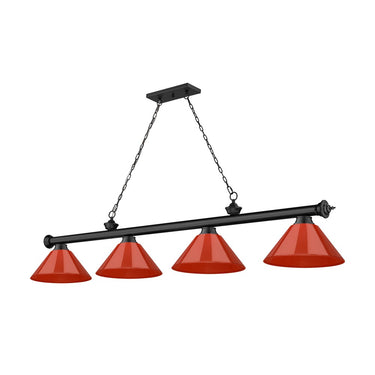 Z-Lite Cordon Four Light Billiard - 2306-4-BILL-PSHADE 56