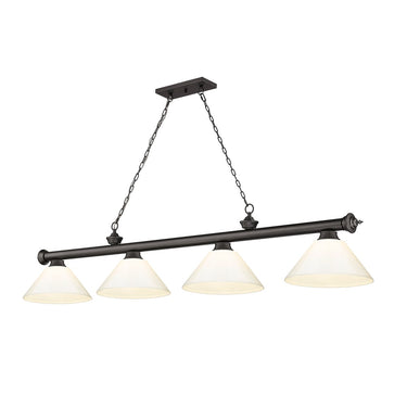 Z-Lite Cordon Four Light Billiard - 2306-4-BILL-PSHADE 59