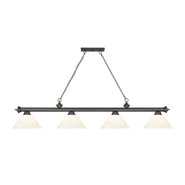 Z-Lite Cordon Four Light Billiard - 2306-4-BILL-PSHADE 60