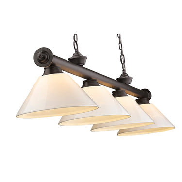 Z-Lite Cordon Four Light Billiard - 2306-4-BILL-PSHADE 62