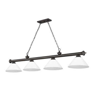 Z-Lite Cordon Four Light Billiard - 2306-4-BILL-PSHADE 63