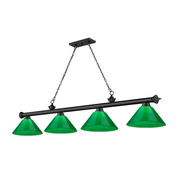 Z-Lite Cordon Four Light Billiard - 2306-4-BILL-PSHADE 66