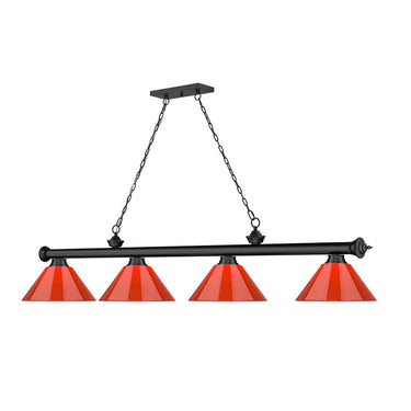 Z-Lite Cordon Four Light Billiard - 2306-4-BILL-PSHADE 74