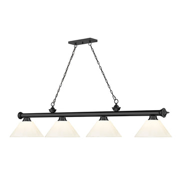 Z-Lite Cordon Four Light Billiard - 2306-4-BILL-PSHADE 80