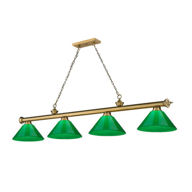 Z-Lite Cordon Four Light Billiard - 2306-4-BILL-PSHADE 85