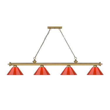 Z-Lite Cordon Four Light Billiard - 2306-4-BILL-PSHADE 93