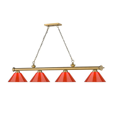 Z-Lite Cordon Four Light Billiard - 2306-4-BILL-PSHADE 94