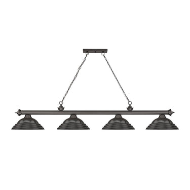 Z-Lite Cordon Four Light Billiard - 2306-4-BILL-STSHADE 72