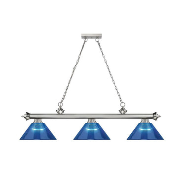 Z-Lite Cordon Three Light Billiard - 2306-3-BILL-ARCSHADE 