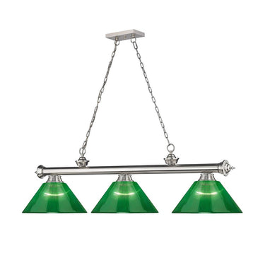 Z-Lite Cordon Three Light Billiard - 2306-3-BILL-ARCSHADE 9