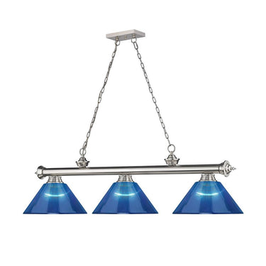 Z-Lite Cordon Three Light Billiard - 2306-3-BILL-ARCSHADE 1
