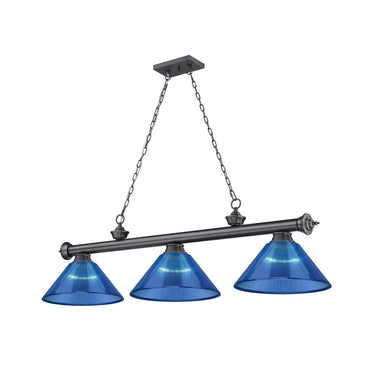 Z-Lite Cordon Three Light Billiard - 2306-3-BILL-ARCSHADE 17