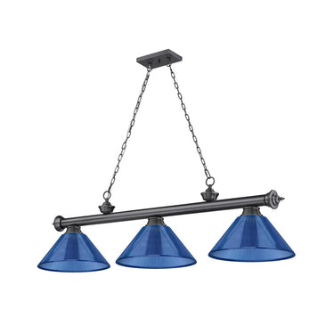 Z-Lite Cordon Three Light Billiard - 2306-3-BILL-ARCSHADE 21