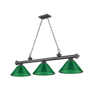 Z-Lite Cordon Three Light Billiard - 2306-3-BILL-ARCSHADE 28