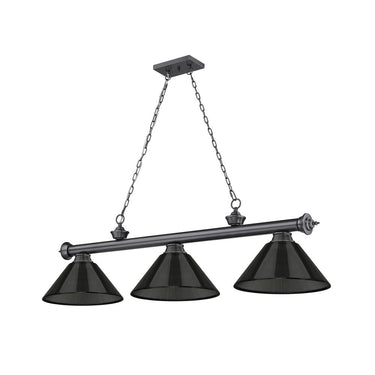 Z-Lite Cordon Three Light Billiard - 2306-3-BILL-ARCSHADE 34