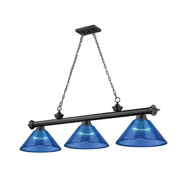 Z-Lite Cordon Three Light Billiard - 2306-3-BILL-ARCSHADE 36